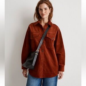 Madewell Corduroy Twill Oversized Shirt-Jacket NWT
